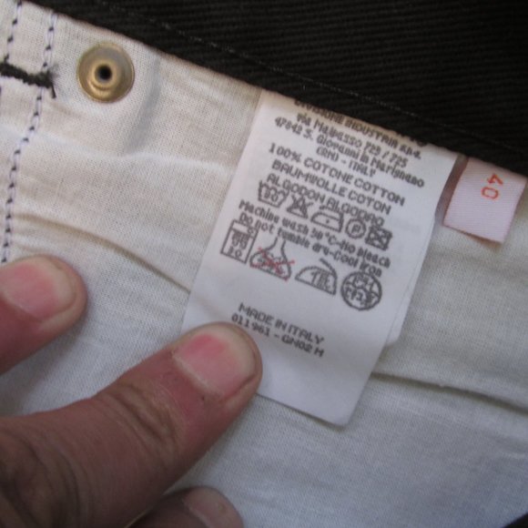 NWT- Iceberg History "Wacky Racers" Muttley Jean size 40 waist, Black denim - Picture 7 of 8